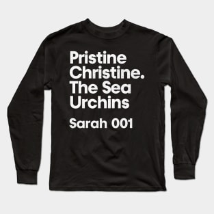 Sarah 001 - Pristine Christine - Minimalist Fan Design Long Sleeve T-Shirt